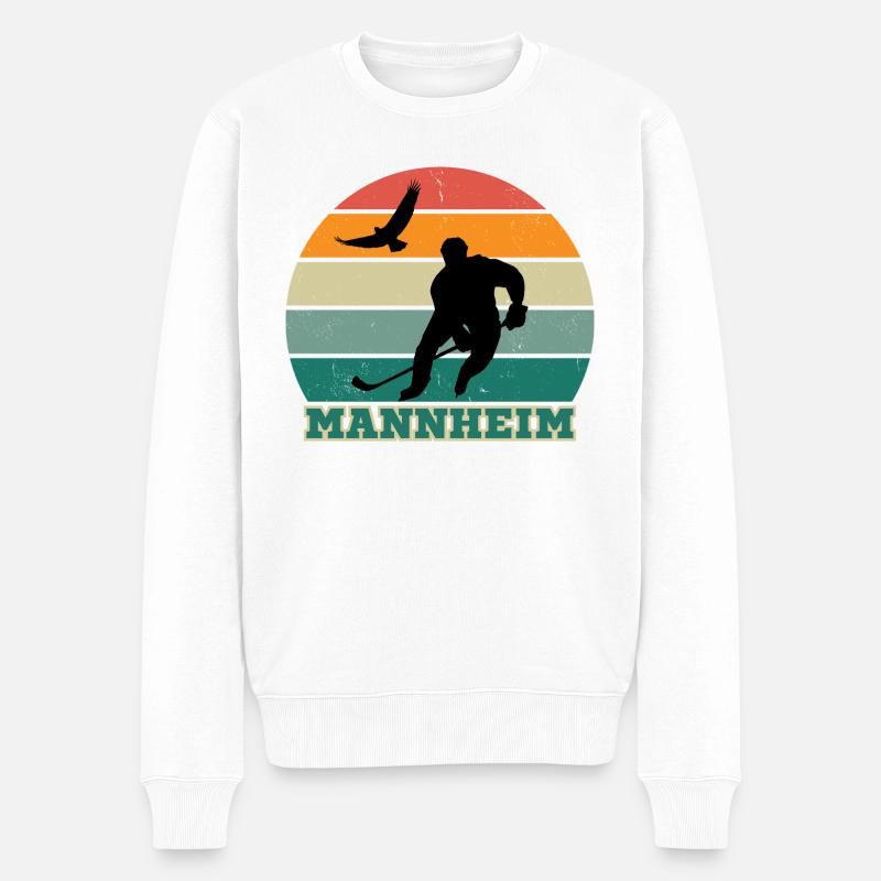 Mannheim, meine Stadt! - Männer Premium Bio Pullover - Weiß