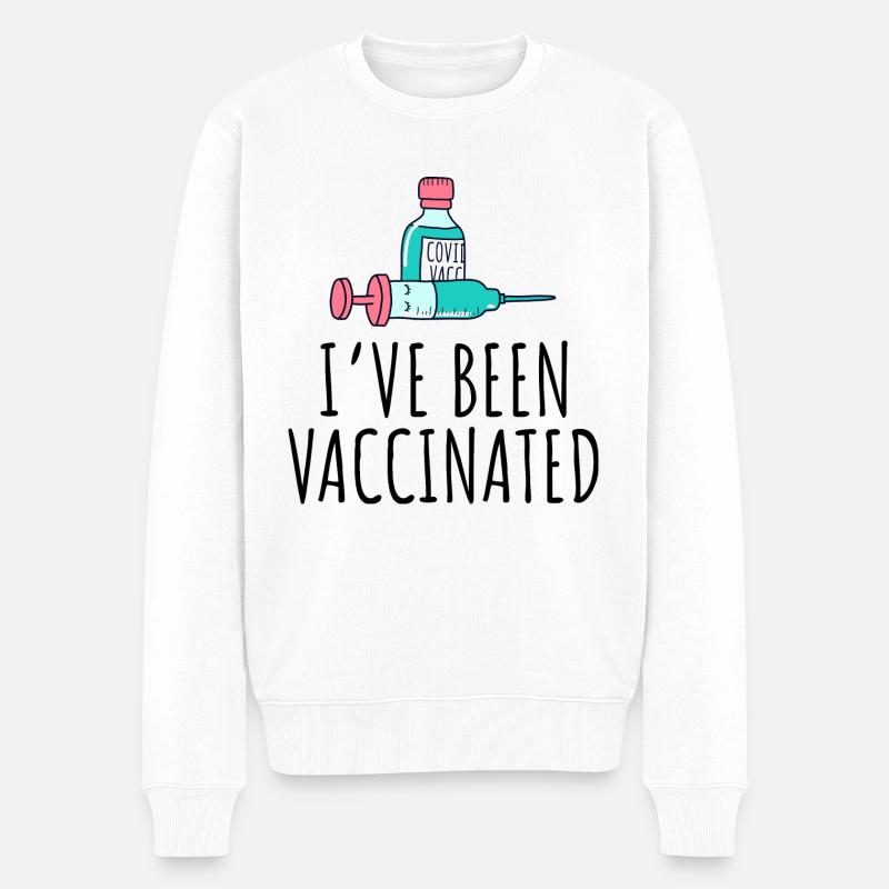 J'ai été vacciné cadeau de vaccination - Pull Premium bio Homme - blanc