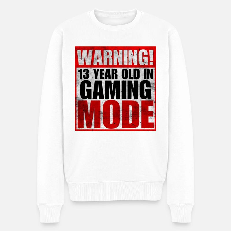 Mode de jeu - Pull Premium bio Homme - blanc