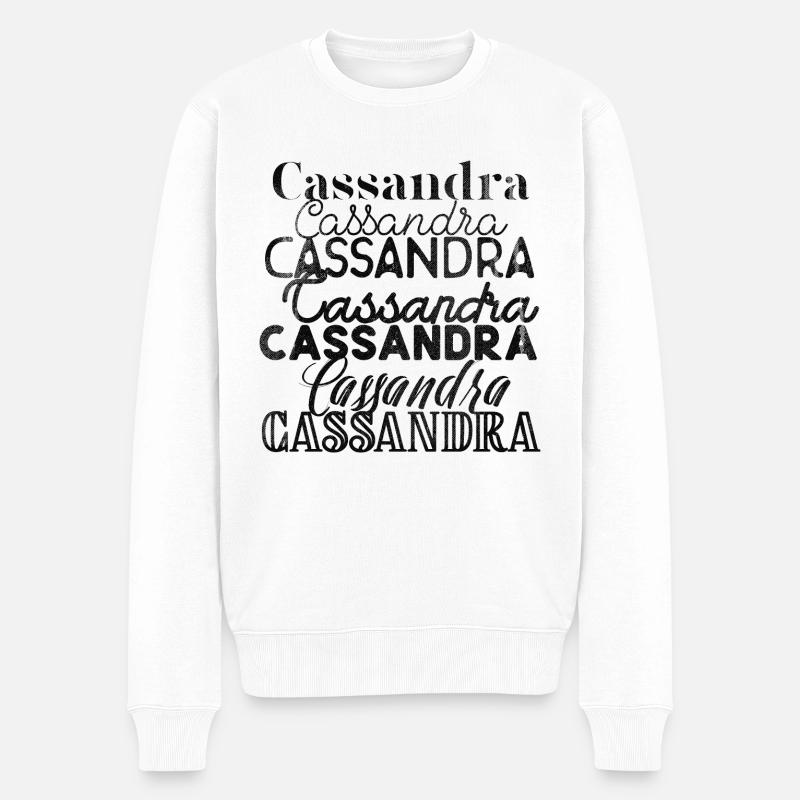 Cassandre - Pull Premium bio Homme - blanc