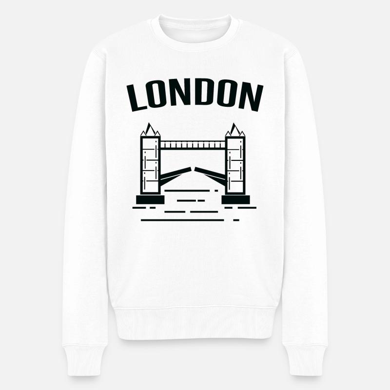 Londres - Pull Premium bio Homme - blanc