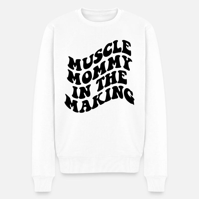 spreadshirtdesign 12 - Männer Premium Bio Pullover - Weiß