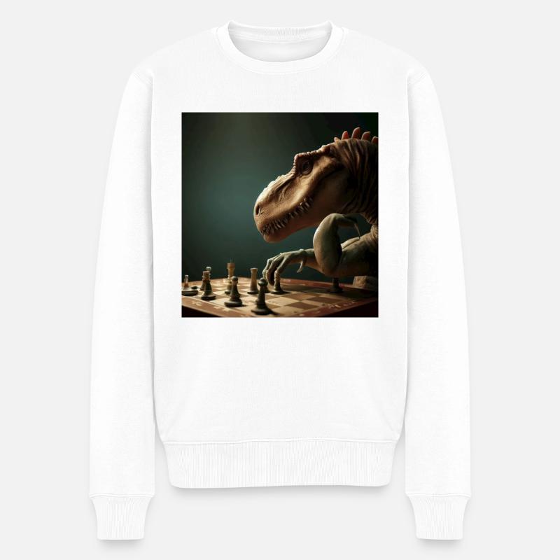Schach - Männer Premium Bio Pullover - Weiß