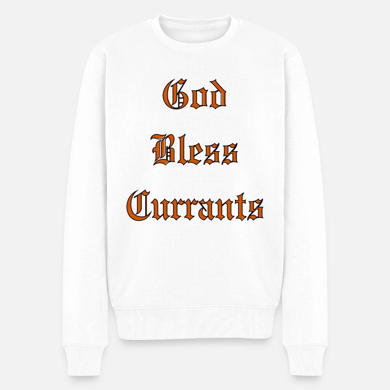 GodBlessCurrants - Männer Premium Bio Pullover - Weiß