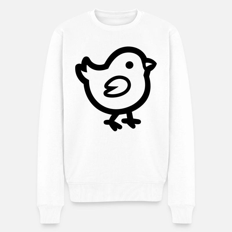 Küken - Männer Premium Bio Pullover - Weiß