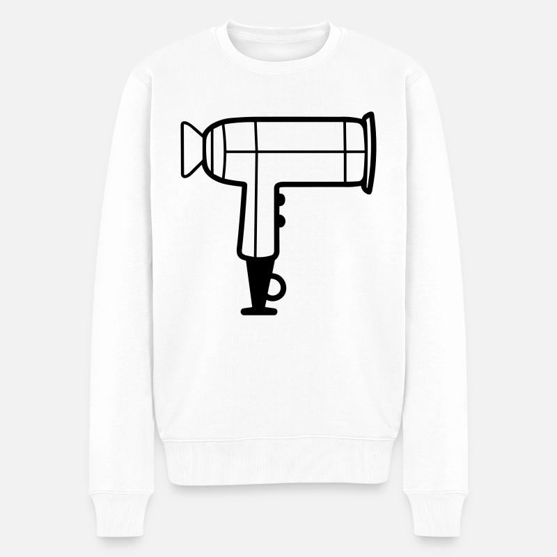 Seche cheveux - Pull Premium bio Homme - blanc