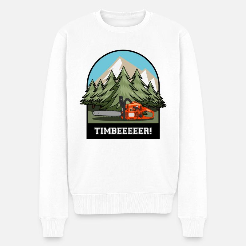 Timbeeeer ! - Pull Premium bio Homme - blanc