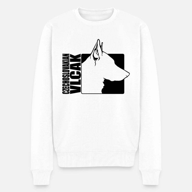 Tchécoslovaque Vlcak Profil Chiens Wilsigns - Pull Premium bio Homme - blanc