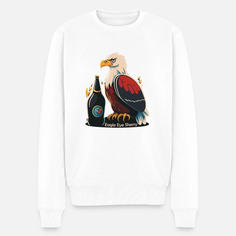 Xérès Eagle Eye - Pull Premium bio Homme - blanc