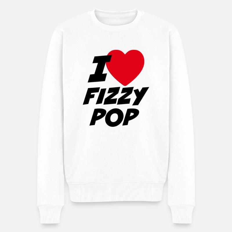 J’adore les boissons gazeuses - Pull Premium bio Homme - blanc