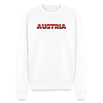 AUSTRIA. SAMER BRASIL (AUSTRIA) - Men's Premium Organic Jumper - white - Front - Thijin (182cm)