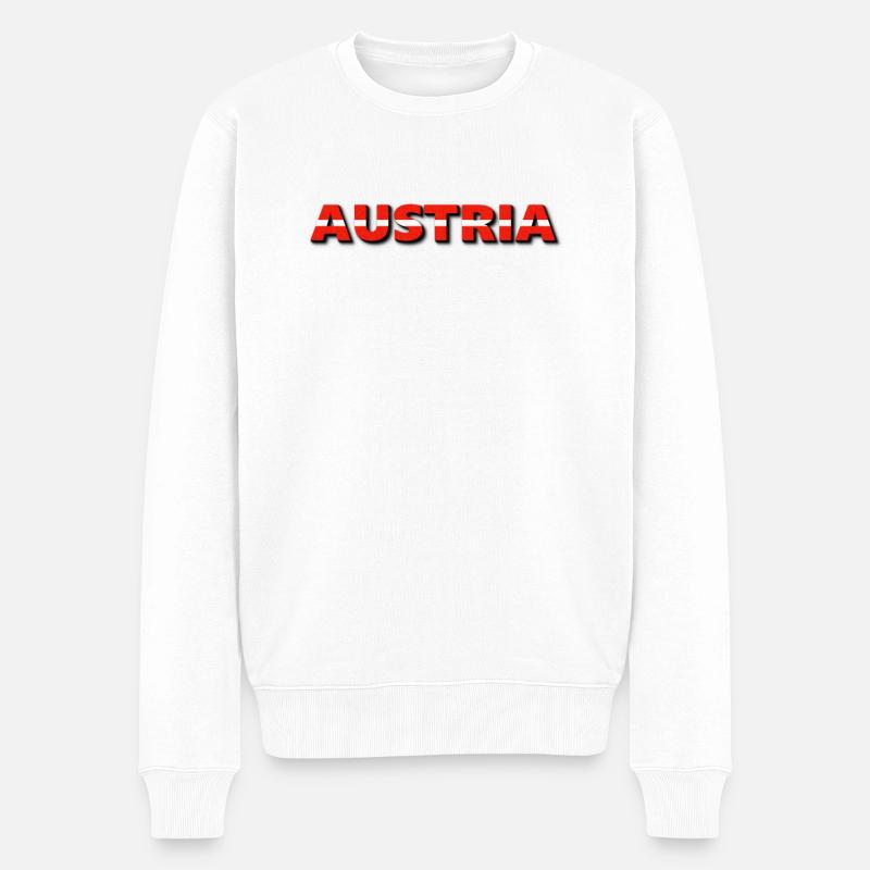 AUTRICHE. SAMER BRASIL (AUTRICHE) - Pull Premium bio Homme - blanc