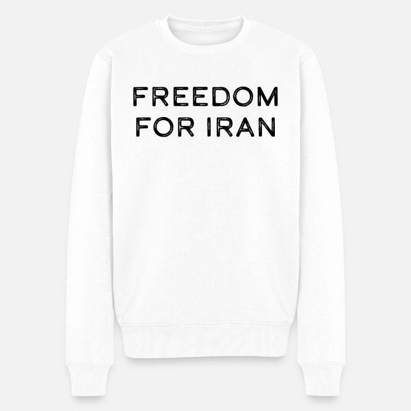 Freedom for Iran - Pull Premium bio Homme - blanc
