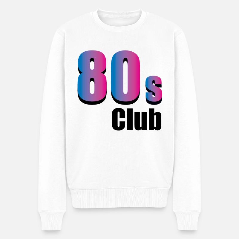 80s club - Männer Premium Bio Pullover - Weiß