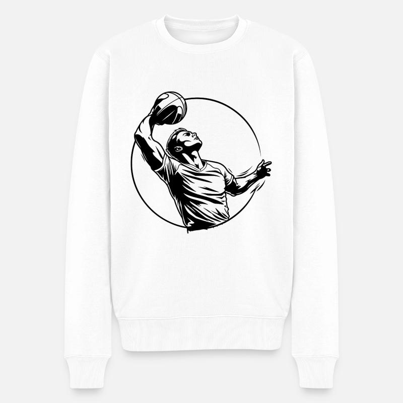 Volleyball Sport - Männer Premium Bio Pullover - Weiß