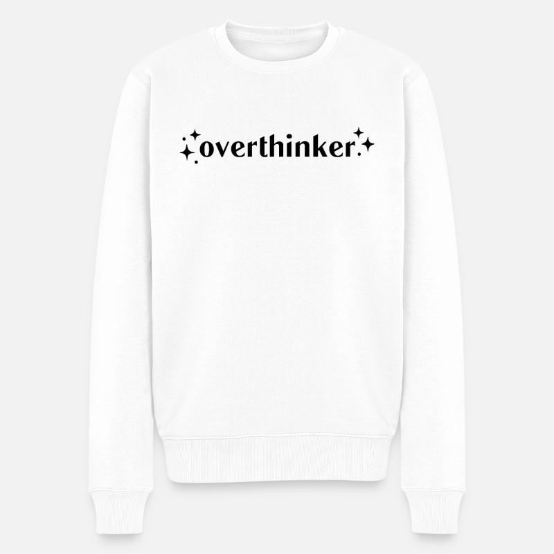 Overthinker - Pull Premium bio Homme - blanc