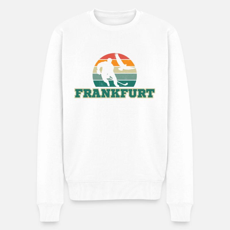 Frankfurt, meine Stadt! - Männer Premium Bio Pullover - Weiß