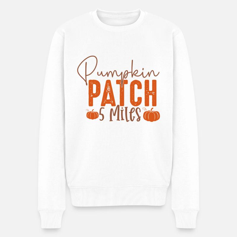 Patch de citrouille 5 miles - Pull Premium bio Homme - blanc