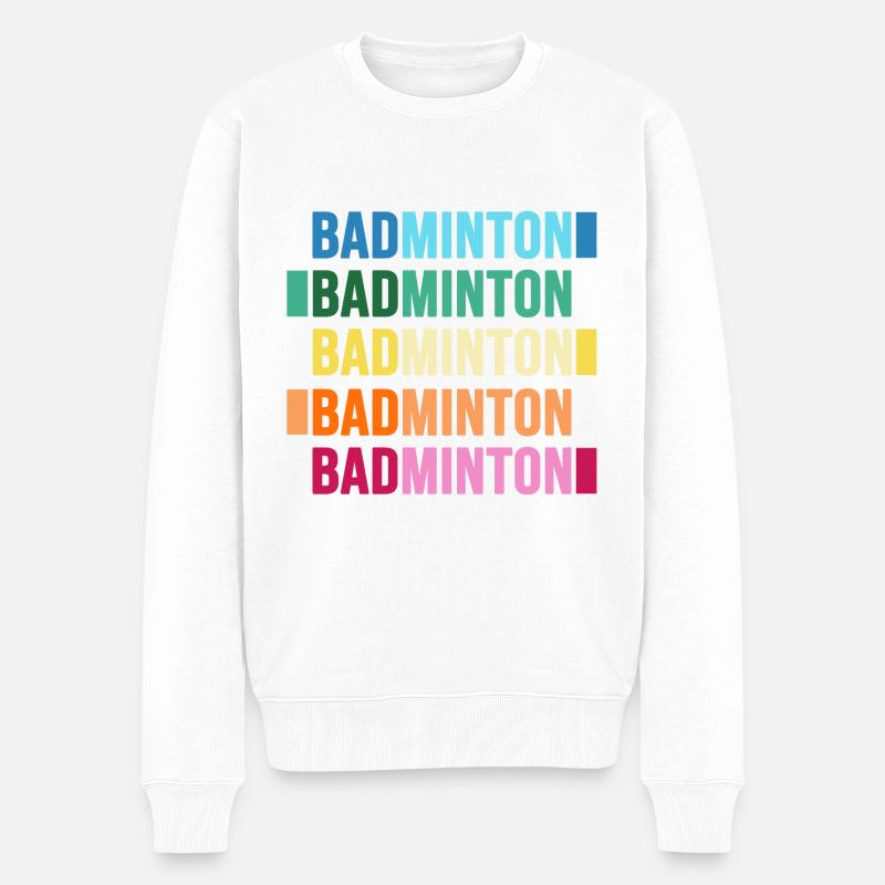 badminton badminton-badminton de rêve - Pull Premium bio Homme - blanc