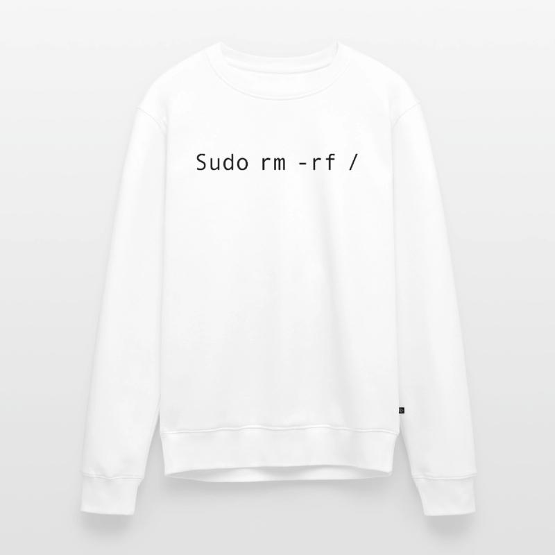 Linux Coding Sudo rm -rf / Men's Premium Organic Jumper