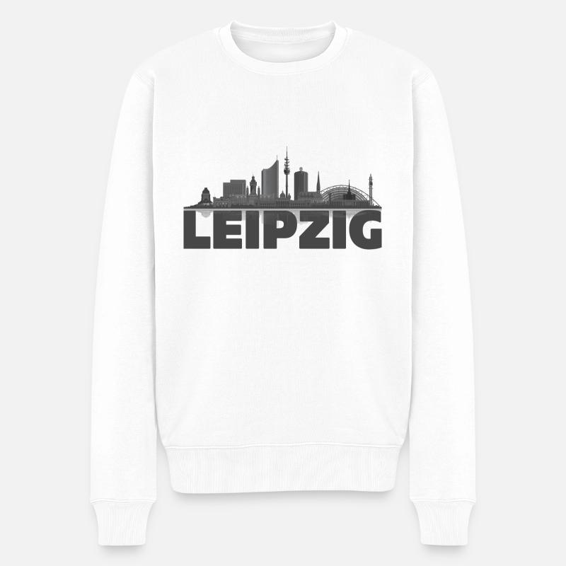 Leipzig 03 - Pull Premium bio Homme - blanc