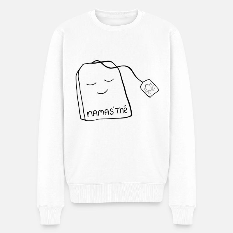 Namas'thé - Männer Premium Bio Pullover - Weiß
