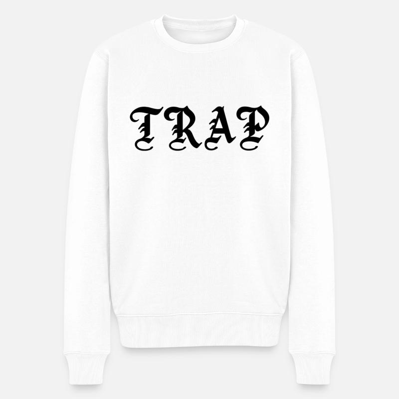 TRAP - Männer Premium Bio Pullover - Weiß