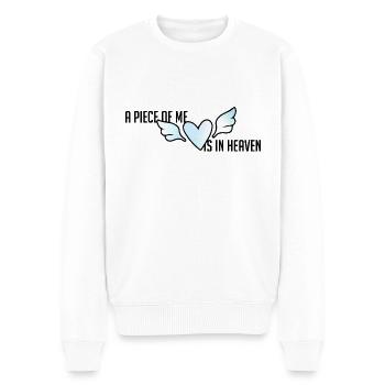 Deuil pour le fils Sternenkind Adieu Cœur Amour - Pull Premium bio Homme - blanc - Devant - Thijin (182cm)
