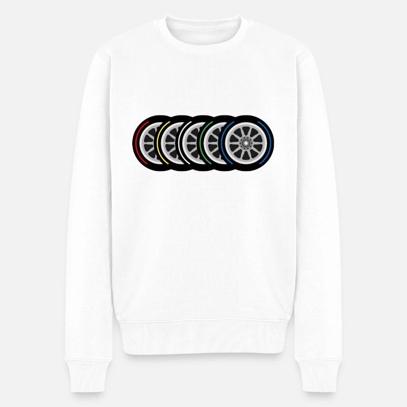 Composés de pneus - Pull Premium bio Homme - blanc