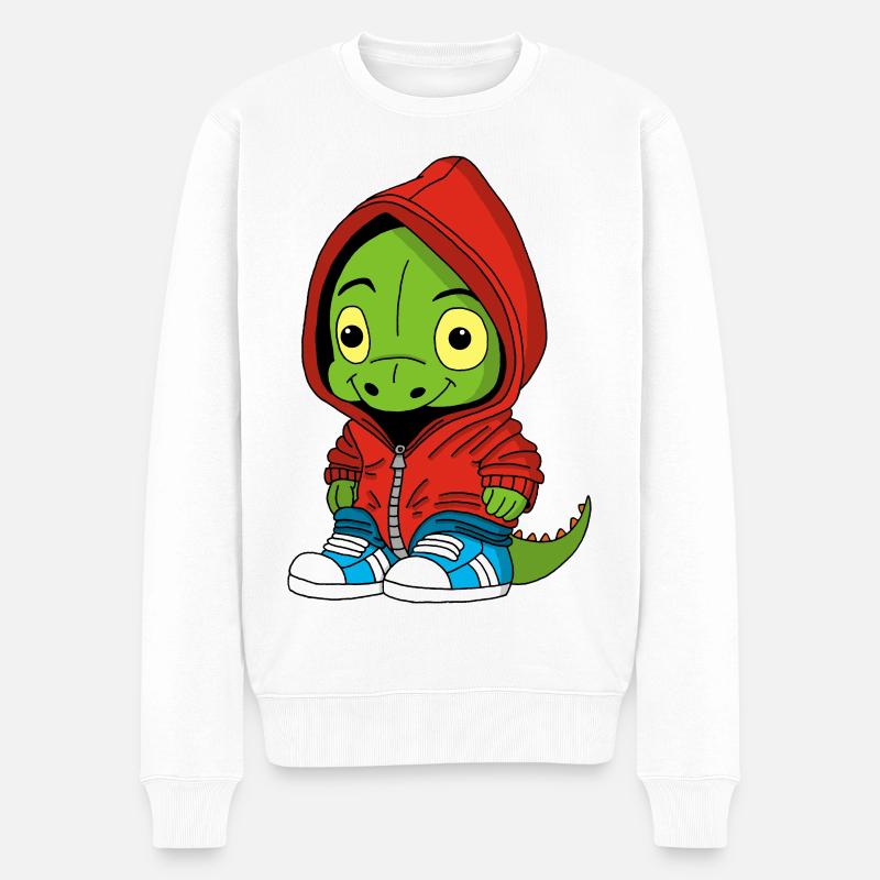 Petit dinosaure - Pull Premium bio Homme - blanc