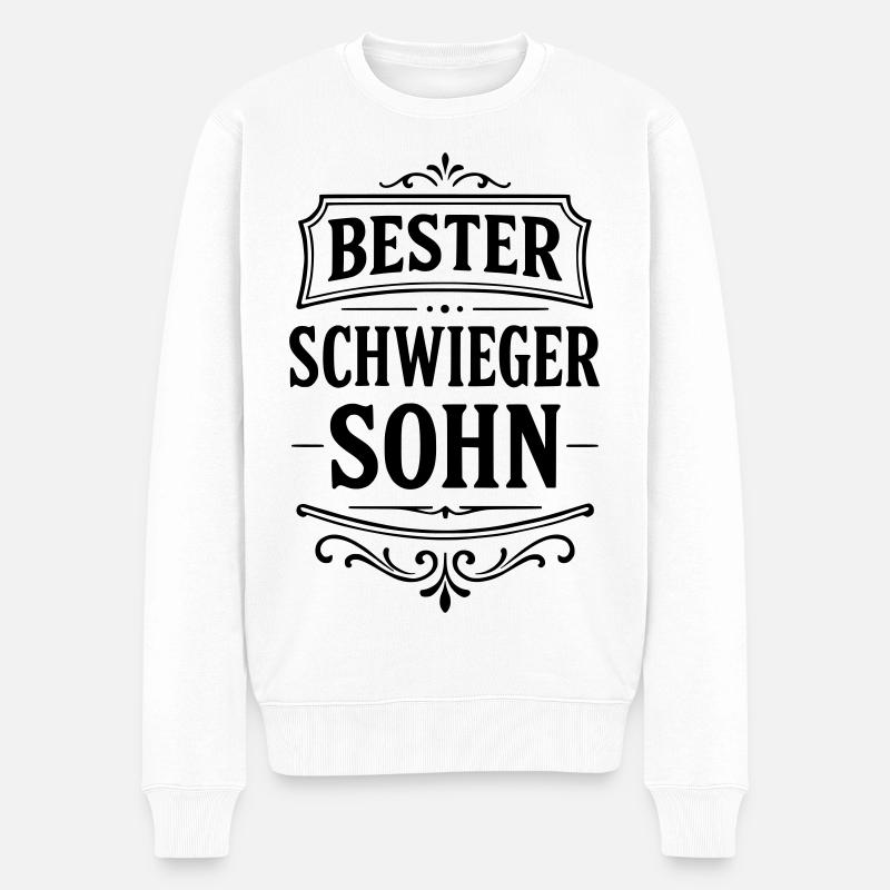 Bester Schwiegersohn Geschenk Weihnachten - Männer Premium Bio Pullover - Weiß