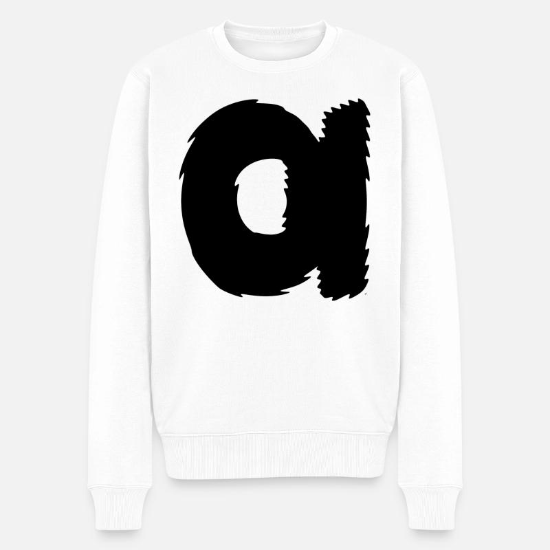 | alpha icône | Alphabet grec - Pull Premium bio Homme - blanc
