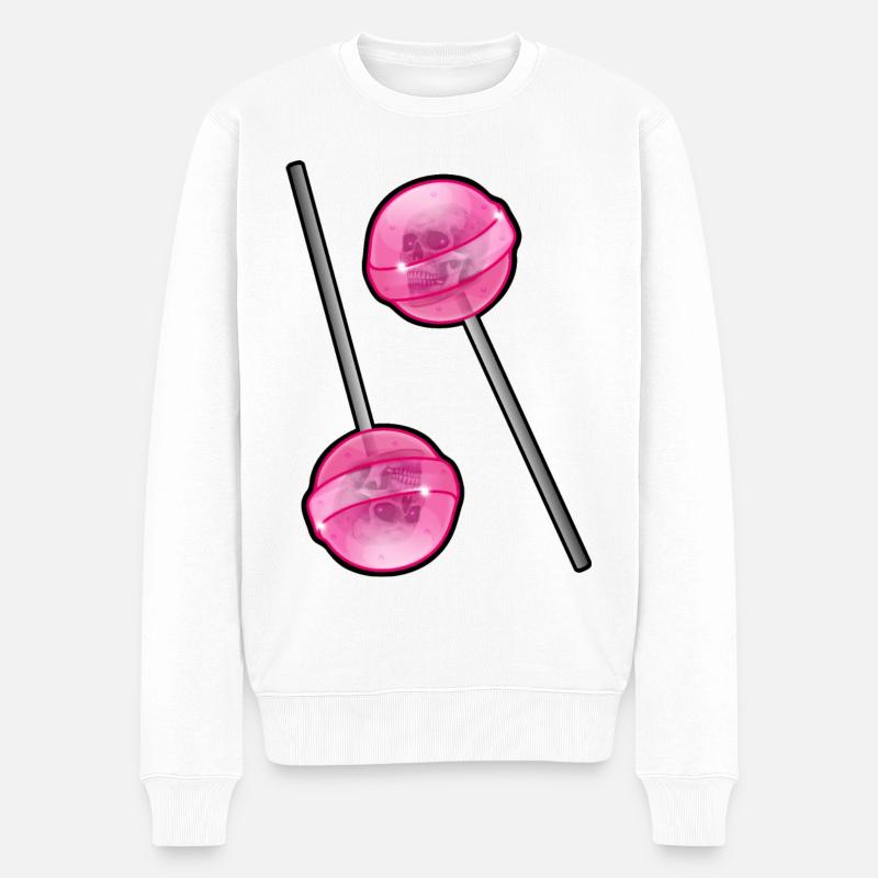 Sucette Crâne - Pull Premium bio Homme - blanc