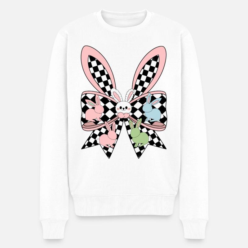 Easter Bunny - Männer Premium Bio Pullover - Weiß