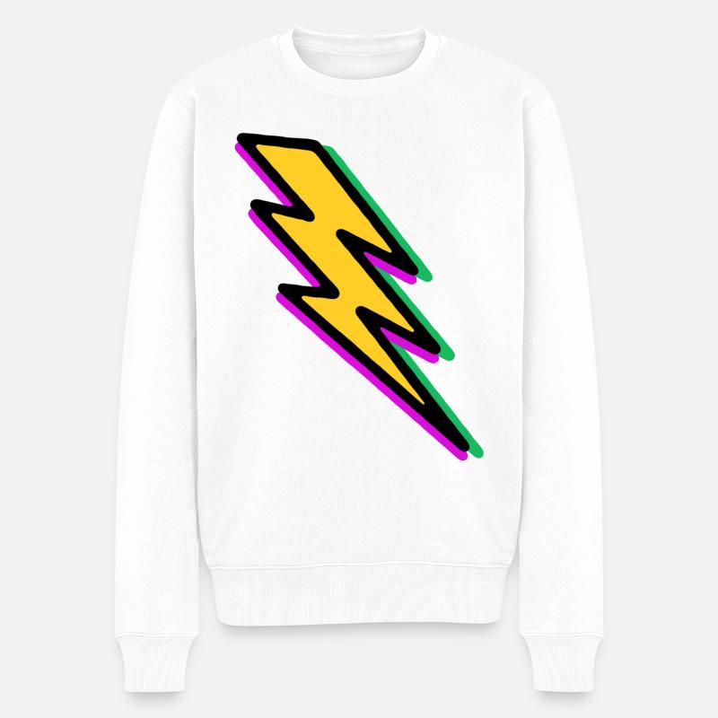 Éclair - Pull Premium bio Homme - blanc