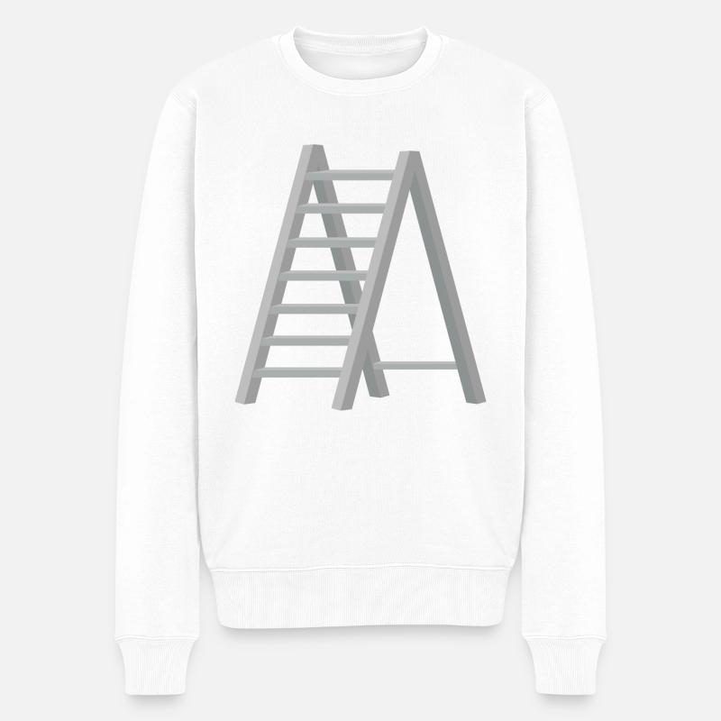 Leiter - Männer Premium Bio Pullover - Weiß