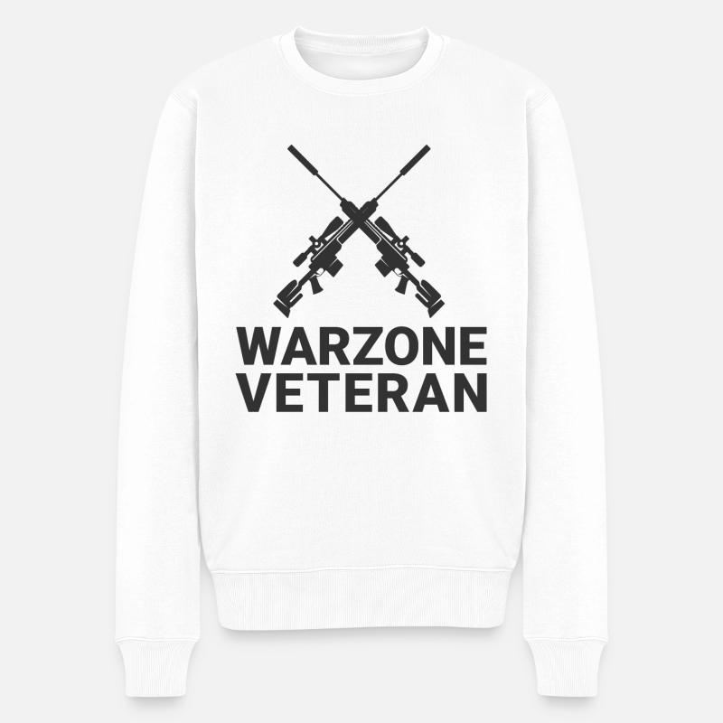 WARZONE VÉTÉRAN COD - Pull Premium bio Homme - blanc