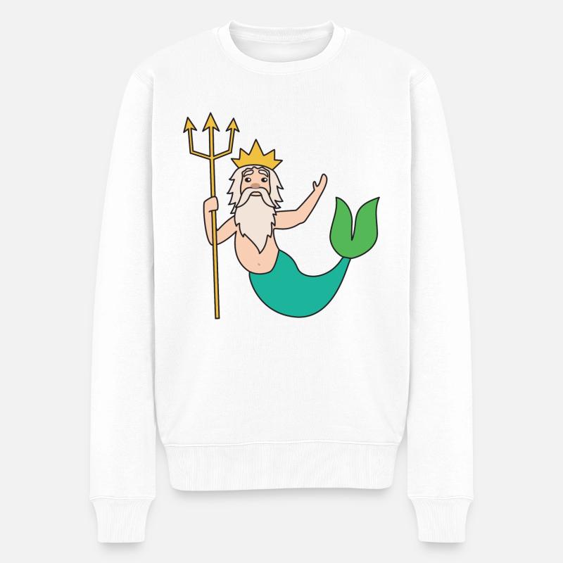 Neptune - Pull Premium bio Homme - blanc