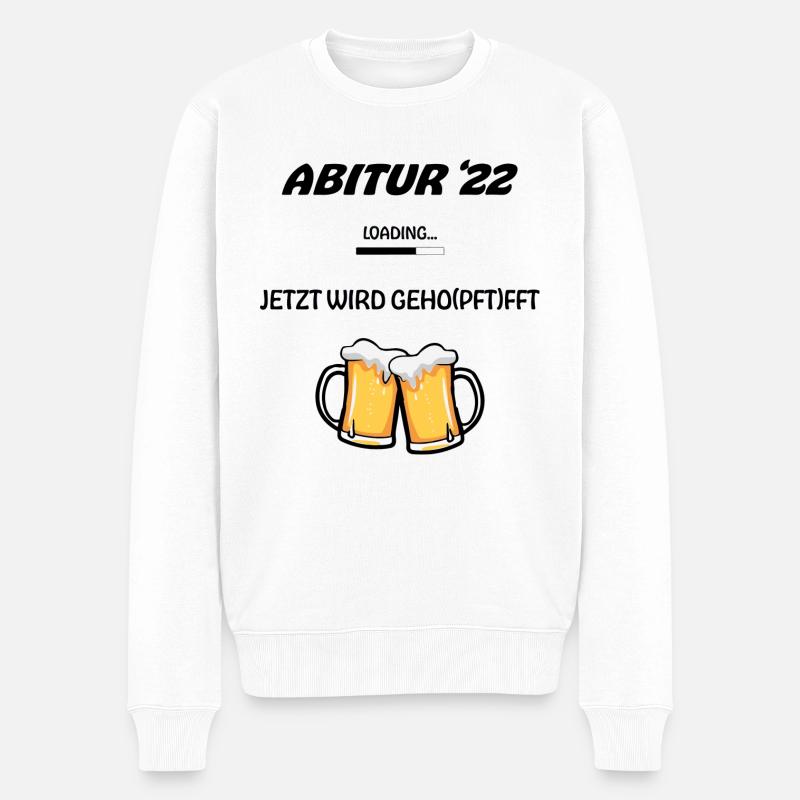 ABI 22 - Männer Premium Bio Pullover - Weiß