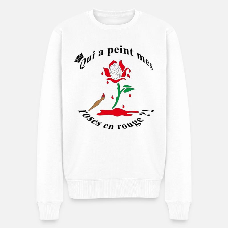reine de coeur - Pull Premium bio Homme - blanc