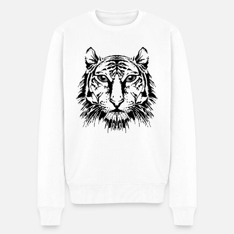 Tigre - Pull Premium bio Homme - blanc