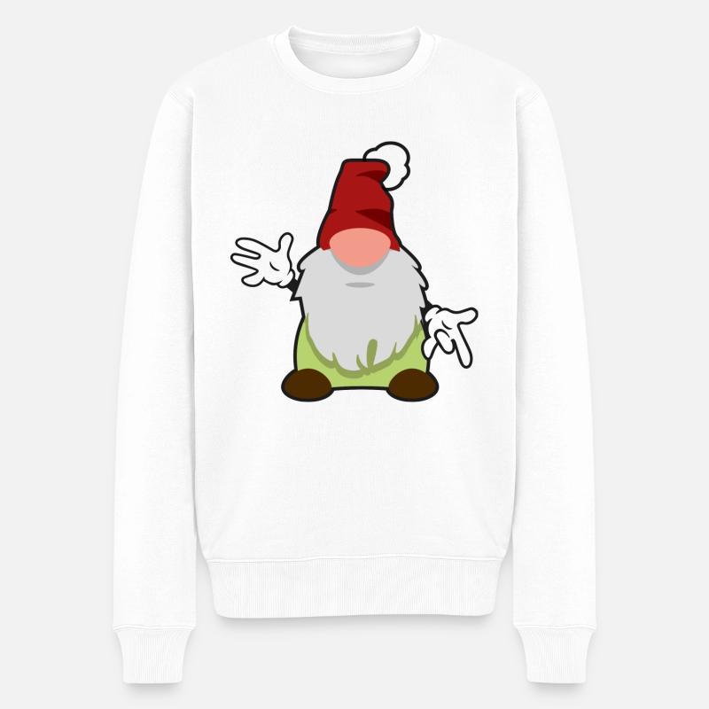 deuxième gnome de Noël - Pull Premium bio Homme - blanc