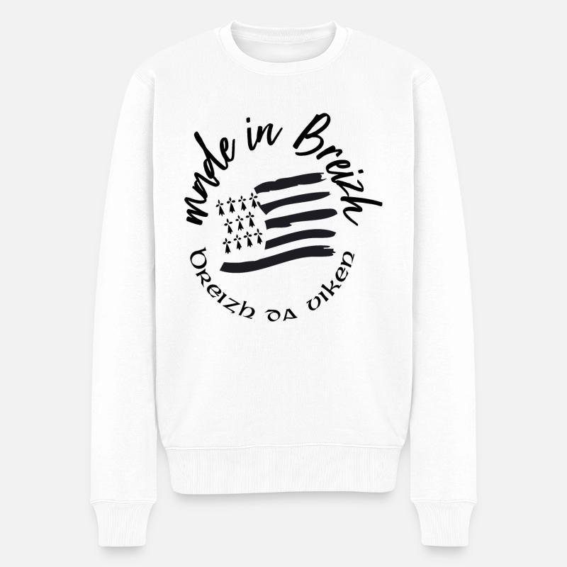 made in breizh - Pull Premium bio Homme - blanc