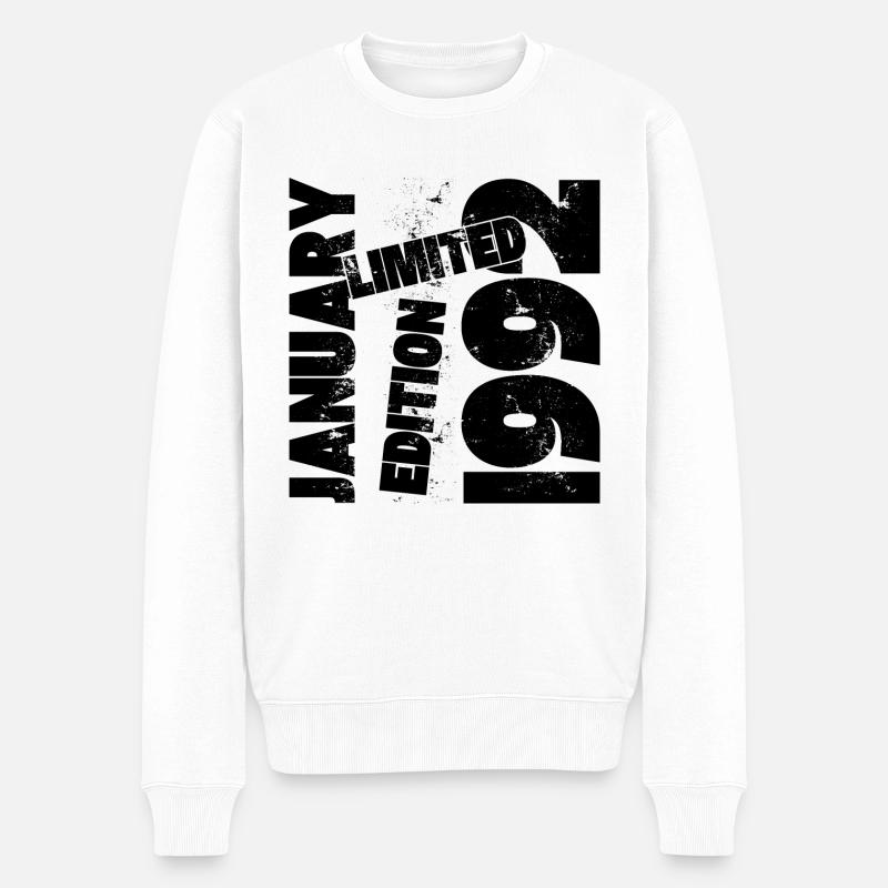 JANVIER 1992 LIMITED EDITION - Pull Premium bio Homme - blanc