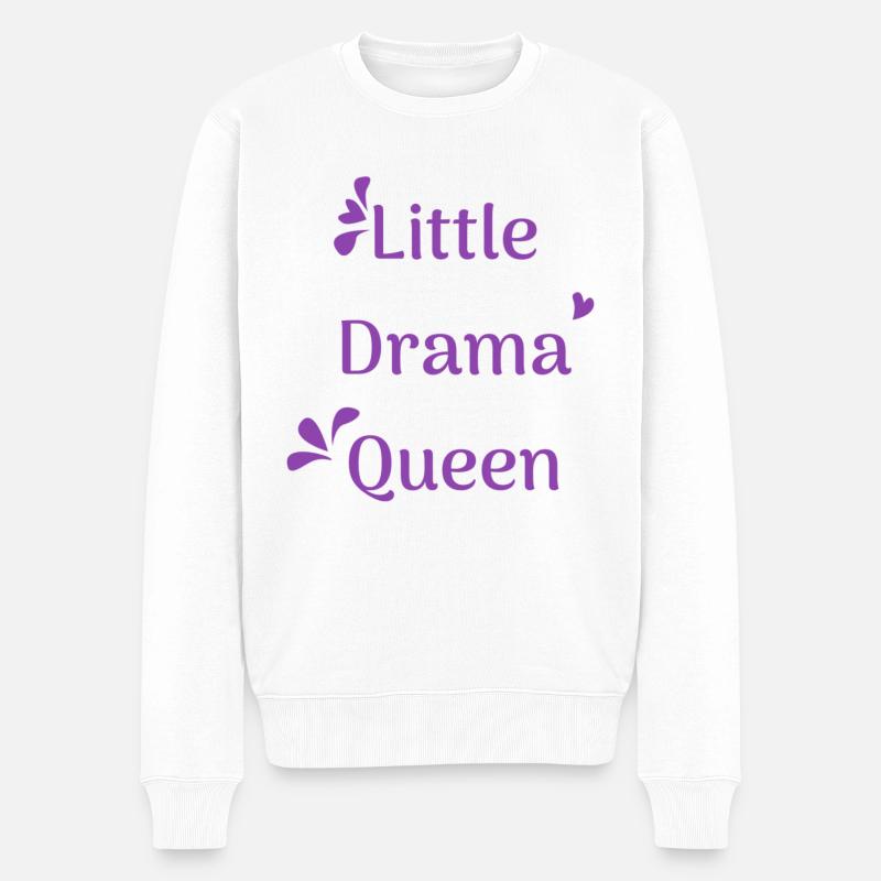 Petite reine du drame - Pull Premium bio Homme - blanc