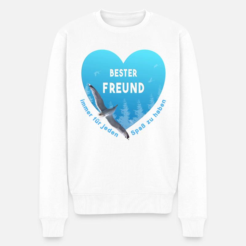 Meilleur ami - Pull Premium bio Homme - blanc