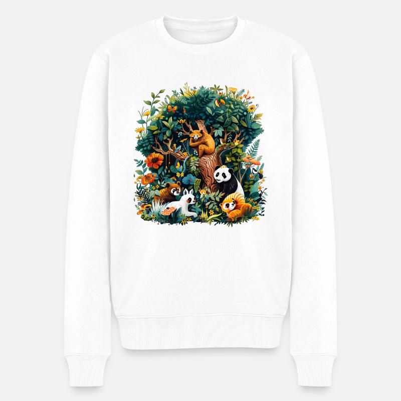 La biodiversité a besoin d’aide - Pull Premium bio Homme - blanc