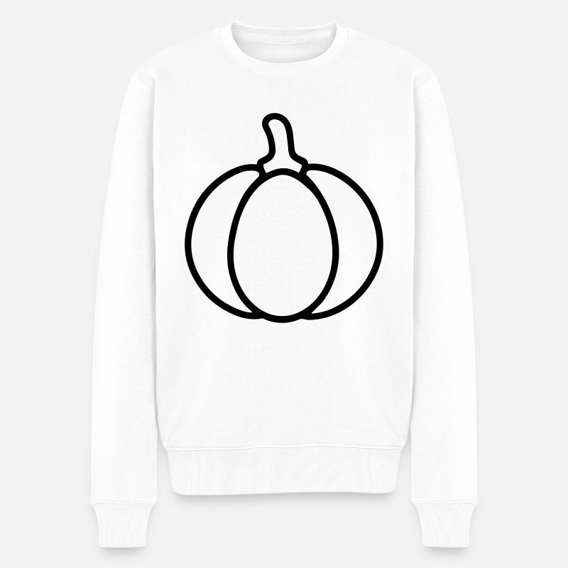 citrouille - Pull Premium bio Homme - blanc