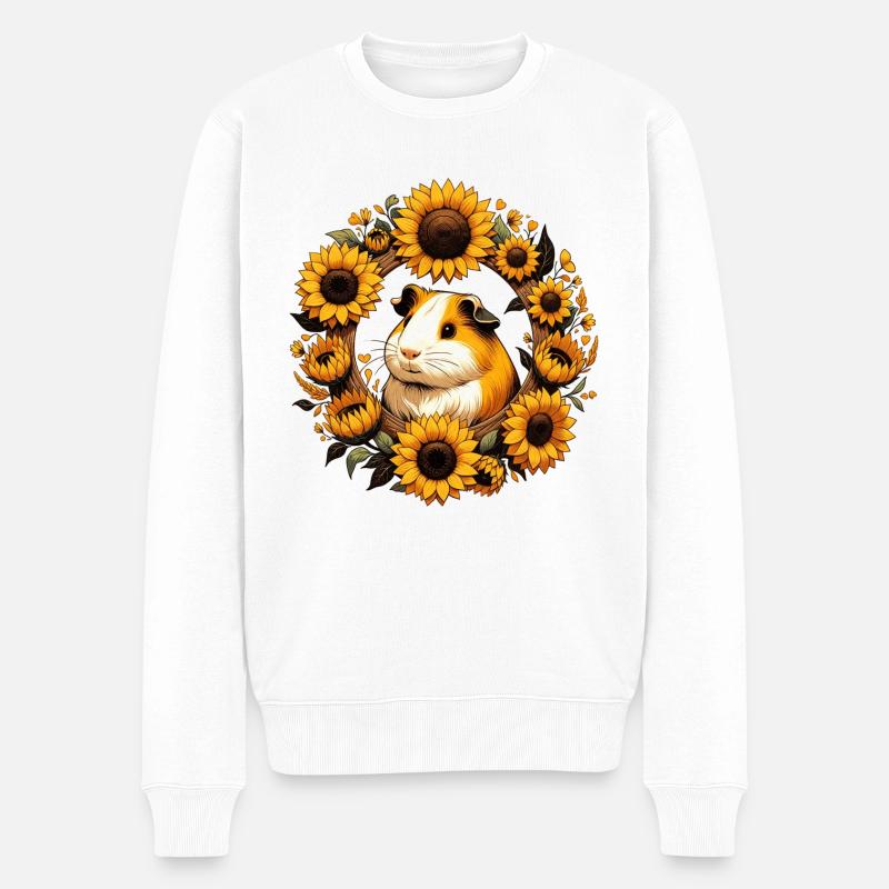 Cochon d’Inde Rongeurs - Pull Premium bio Homme - blanc