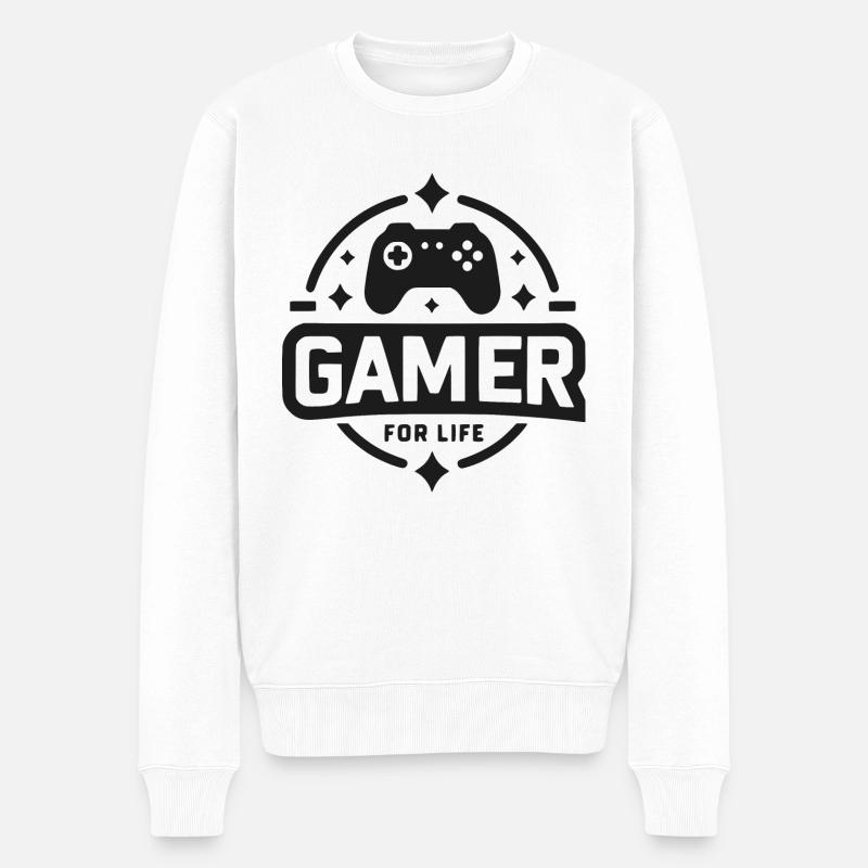 Joueur à vie - Pull Premium bio Homme - blanc